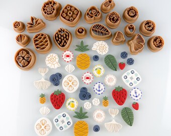 Blueberry Stud Fruit Coastal Summer Beach Trending Polymer Clay Cutters