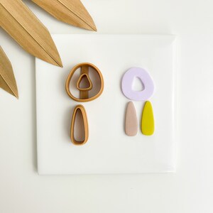 Anne, Organic Shape Clay Cutter, Polymer Clay Cutters, Ohrring Ausstecher, Polymer Clay Zubehör