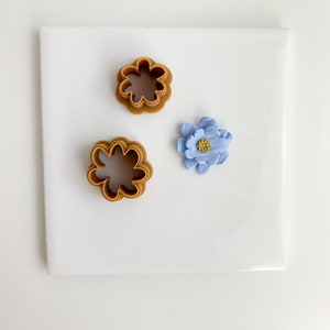 Flor abstracta 1, cortador de arcilla de forma orgánica, cortadores de arcilla polimérica, cortadores de pendientes, suministros de arcilla polimérica