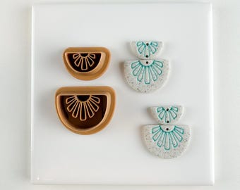 Kestrel Summer Dangle Polymer Clay Cutter Set: Modern Geometric Spring Tools