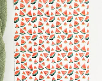 TP069 Watermelon, Fruit transfer paper, clay transfer paper, Floral transfer paper, Polymer clay transfer paper, Summer clay transfer paper