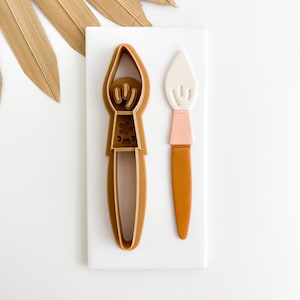 Paintbrush Bookmark Polymer Clay Bookmark Cutter Back to School Clay Bookmark Cutter Polymer Clay Tools Trending Clay Tools
