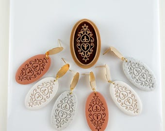 Dahlia Mediterranean Summer Statement, Lightweight Polymer Clay Jewelry Cutter Tools