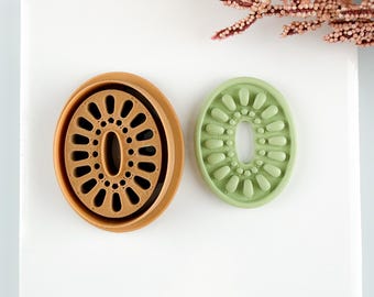 Amanda Embossed 3D Printed Trending Polymer Clay Earring Cutter
