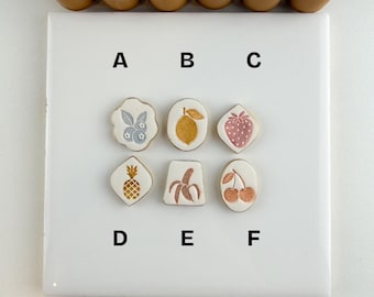 Charm Bar Stamps - Group 4 Polymer Clay Charm Necklace Bracelet Trending