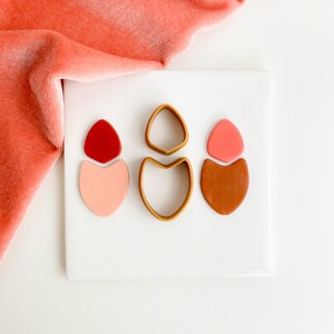 Laurel, Organische Form Ausstechform, Polymer Clay Cutters, Ohrring Ausstecher, Polymer Clay Zubehör