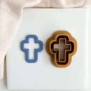 Cross Link Polymer Clay Earring Christian Faith Clay Cutter Religious Clay Cutters Polymer Clay Earring Tools Simple clay cutter