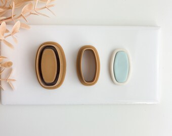 Rectángulo redondeado Huggie Bisel y gema cortador de arcilla en relieve forma de impresión cortador de arcilla polímero arcilla apilador cortadores suministros de arcilla polimérica