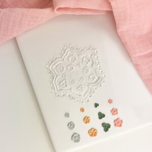 Clay Flower Mold 09, Clay floral mold, Silicone mold, Clay Earring tools, Polymer clay supplies, Polymer clay floral mold