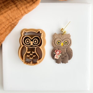 Owl Fall Autumn Polymer Clay Cutter Unique Nature Woodland Creature Animal Cutter Polymer Clay Cutters Polymer clay tools