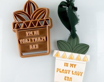 In My Plant Lady Era Christmas Ornament Polymer Clay Cutter