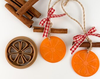 Orange Slice Christmas Ornament Polymer Clay Cutter
