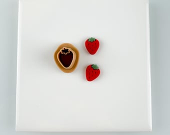 Strawberry Stud Fruit Coastal Summer Beach Trending Polymer Clay Cutters