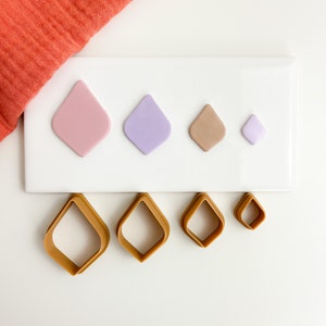 Bria, Organic Shape Clay Cutter, Polymer Clay Cutters, Earring cutters, Polymer clay supplies