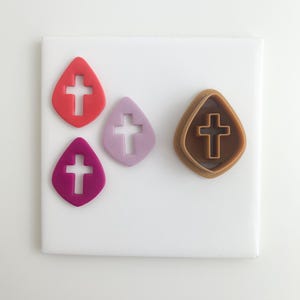Diamond Cross Christian Polymer Clay Cutter Popular Trending Organic Shape Clay Cutter Polymer Clay Cutters Faith Polymer clay supplies