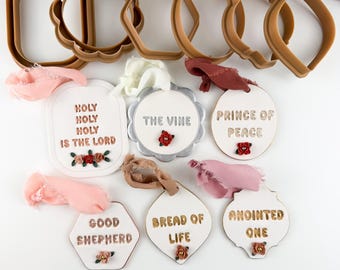 Basic Shape Christmas Ornaments and Stamps Polymer Clay Cutter