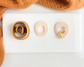 Everleigh Clay Jump Ring Cutter Organic Jump Ring Shape Clay Cutter Polymer Clay Stacker Cutters Polymer clay supplies