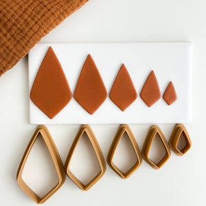 Kite Basic Polymer Clay Shapes Set Elegant Organic Clay Cutter Trendy Clay Cutter Shapes Polymer Clay Dangle Cutters Polymer clay