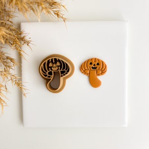 Pumpkin Mushy Halloween Polymer Clay Cutters Fall Clay Cutters Embossed Trending Polymer Clay Cutters Clay Earring Tools Polymer Clay