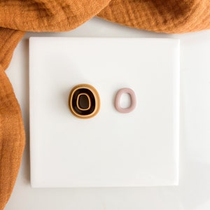 Organic Jump Ring Clay Jump Ring Cutter Organic Jump Ring Shape Clay Cutter Polymer Clay Stacker Cutters Polymer clay supplies