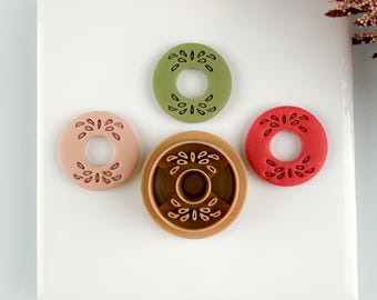 Philomena Polymer Clay Cutter Boho Embossed