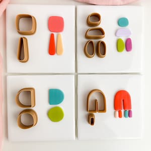 Abstract Organic Clay Cutter Bundle, Popular clay cutters, Organic Polymer Clay Cutter, trending clay cutters, summer clay cutters,