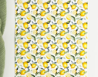 TP064 Lemon, Fruit transfer paper, clay transfer paper, Floral transfer paper, Polymer clay transfer paper, Fun clay transfer paper