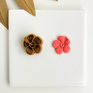 Hibiscus Flower Clay Cutter, Popular clay cutters, Fun Polymer Clay Cutter, Ocean clay cutters, summer clay cutters, Beach clay cutter