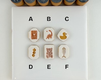 Charm Bar Stamps - Group 7 Polymer Clay Charm Necklace Bracelet Trending