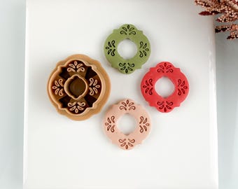 Frances Polymer Clay Cutter Boho Embossed