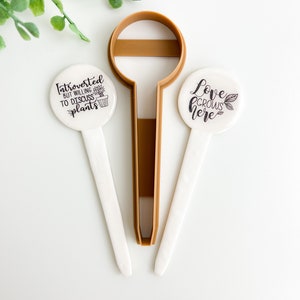 Circle Houseplant Stake Polymer Clay Cutter Insect Houseplant Clay Home Decor Cutter Polymer Clay Tools Trending Clay Tools