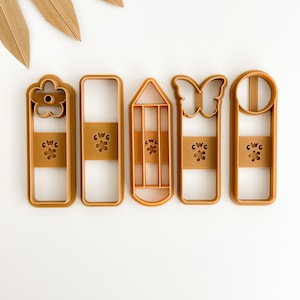 Summer Bookmark Bundle Polymer Clay Bookmark Cutter Clay Bookmark Cutter Polymer Clay Tools Trending Clay Tools