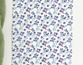 TP061 Blueberries, Fruit transfer paper, clay transfer paper, Floral transfer paper, Polymer clay transfer paper,Summer clay transfer paper