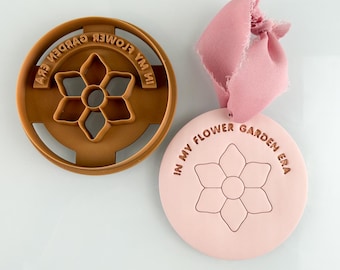 Flower Garden Era Christmas Ornament Polymer Clay Cutter