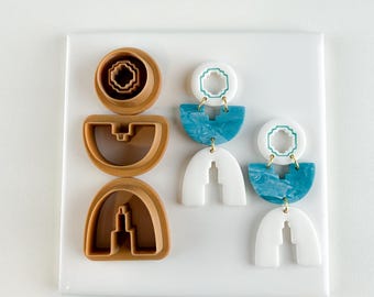Cedar Boho Arch Polymer Clay Cutter Set: Modern Geometric Spring Summer Tools