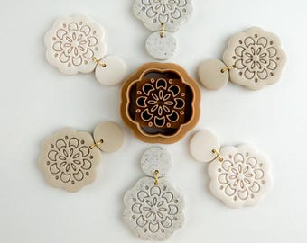 Tansy Boho Summer Statement, Lightweight Polymer Clay Jewelry Cutter Tools