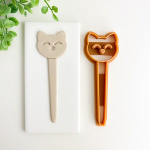 Cat Houseplant Stake Polymer Clay Cutter Insect Houseplant Clay Home Decor Cutter Polymer Clay Tools Trending Clay Tools