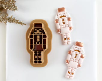 Nutcracker Christmas Polymer Clay Cutter: Holiday Earring Making (44 x 20mm)