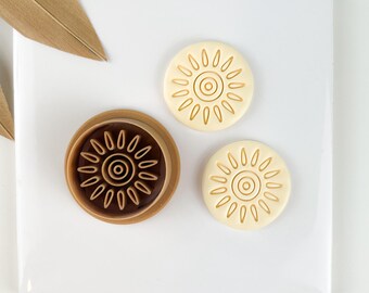 Boho Sunshine Polymer Clay Cutters: kuststrand zomerthema