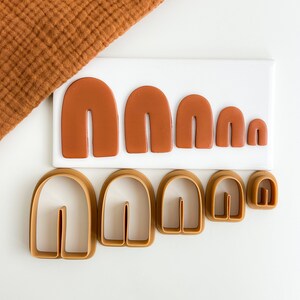 Arch Basic Polymer Clay Shapes Set Elegant Organic Clay Cutter Trendy Clay Cutter Shapes Polymer Clay Dangle Cutters Polymer clay