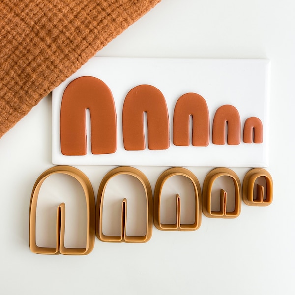 Arch Basic Polymer Clay Shapes Set Elegant Organic Clay Cutter Trendy Clay Cutter Shapes Polymer Clay Dangle Cutters Polymer clay