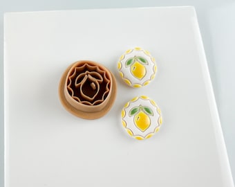 Lemon Charm Polymer Clay Necklace Bracelet Coastal Summer Trending Christian Coffee Themed Cutters