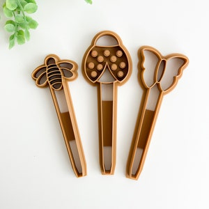 Bug Houseplant Stake Bundle Polymer Clay Cutter Insect Houseplant Clay Home Decor Cutter Polymer Clay Tools Trending Clay Tools