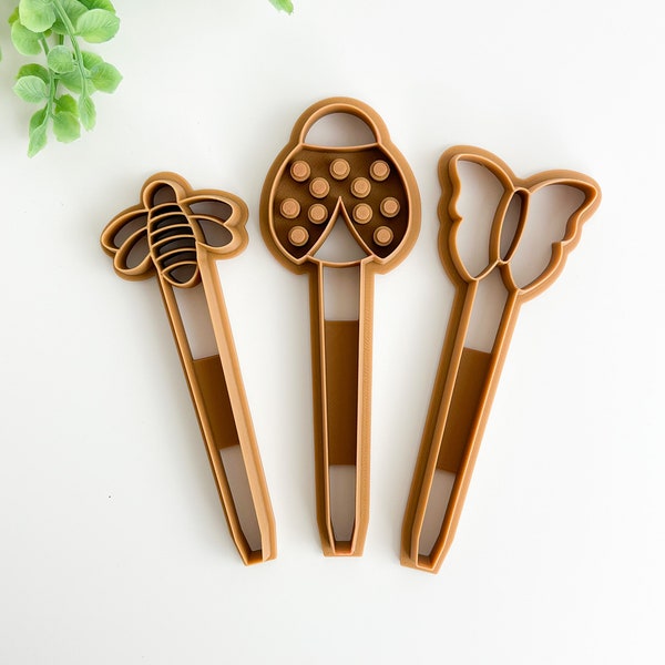 Bug Houseplant Stake Bundle Polymer Clay Cutter Insect Houseplant Clay Home Decor Cutter Polymer Clay Tools Trending Clay Tools