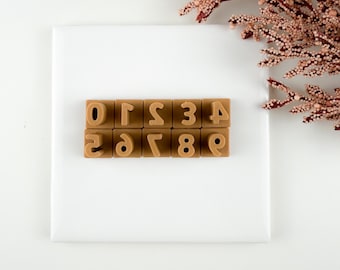 Number Stamps Polymer Clay Year Date Stamps