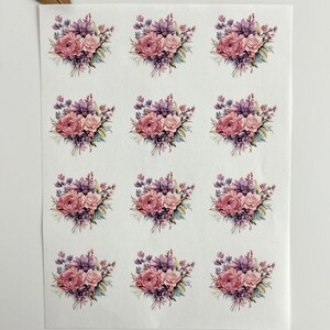 TP076, Polymer clay earring transfer paper clay transfer paper transfer paper Floral clay transfer paper Polymer clay supplies