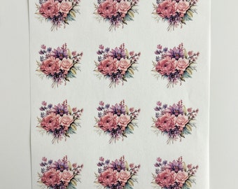 TP076, Polymer clay earring transfer paper clay transfer paper transfer paper Floral clay transfer paper Polymer clay supplies