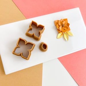 Magnolia Petal Trio Clay Cutter Floral Shape Clay Cutter Polymer Clay Earring Cutters Earring cutters Polymer clay flower earrings florals