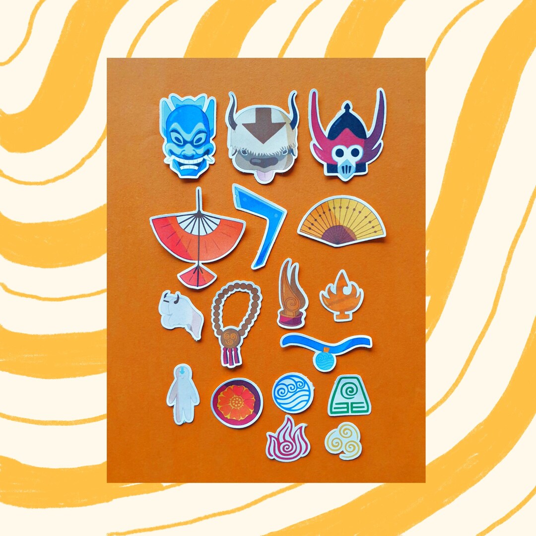 Avatar Operator Id Sticker Avatar the Last Airbender Sticker Set “avatar State Yip Yip” - Etsy
