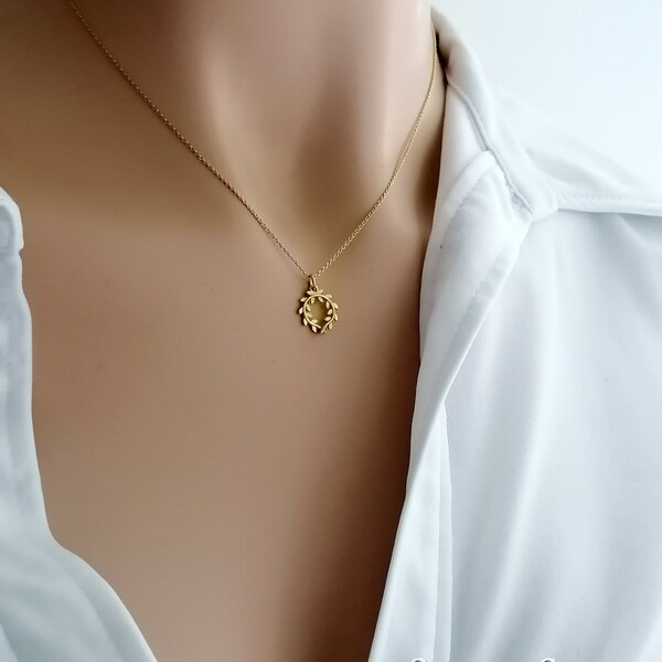 Olive Branch Charm Etsy